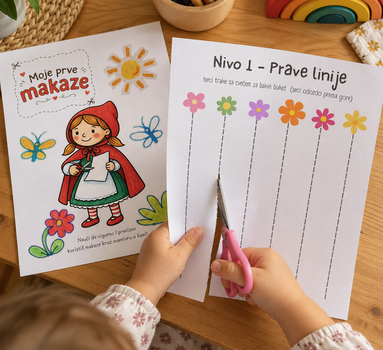 Moje prve makaze — mockup vežbanke